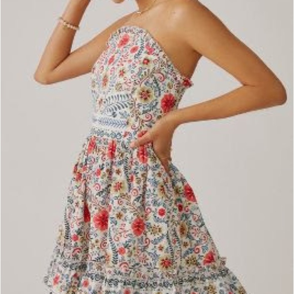 FOREVER THAT GIRL RUFFLE TUBE MINI DRESS